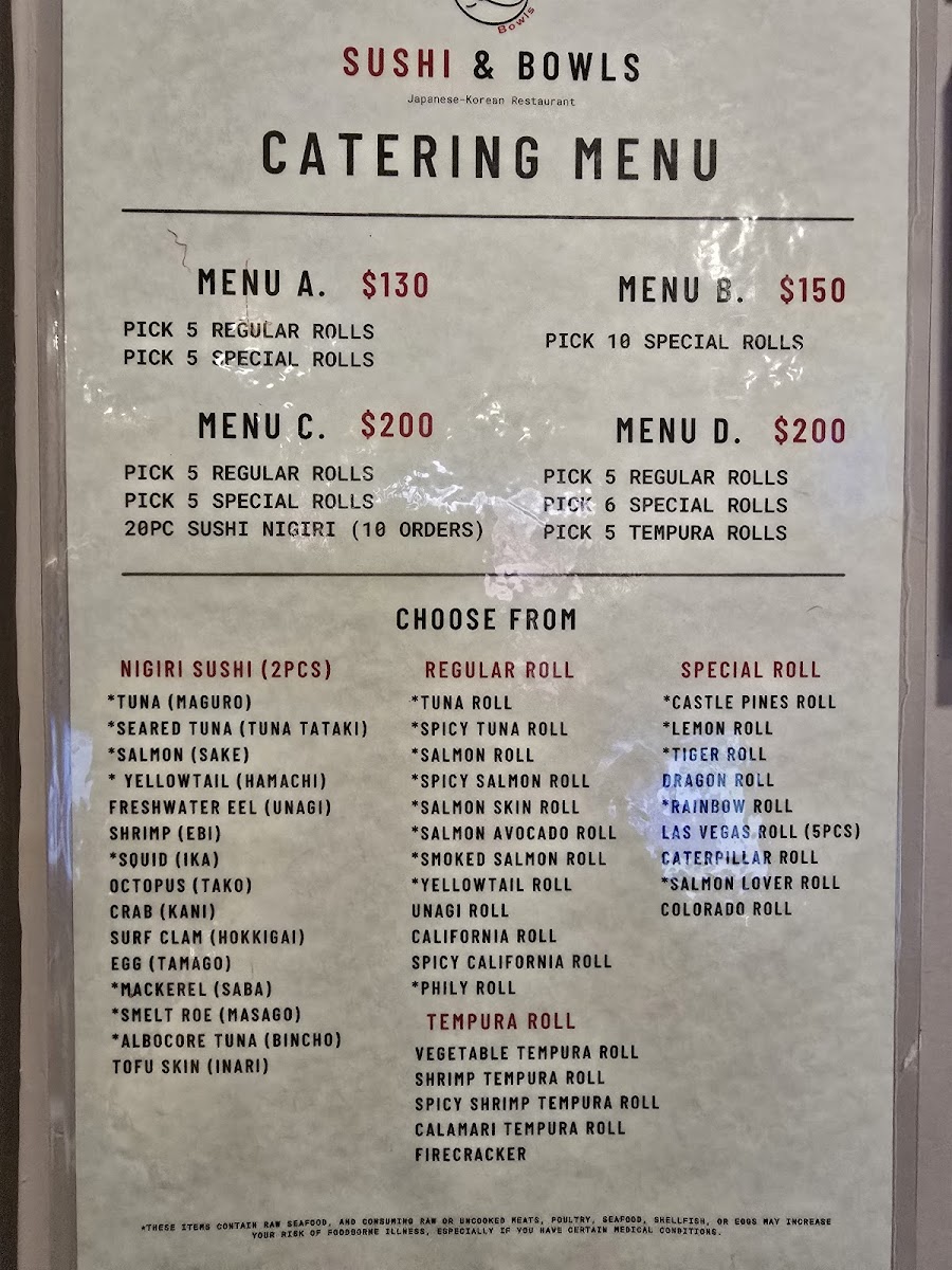 Menu Sushi & Bowls-1